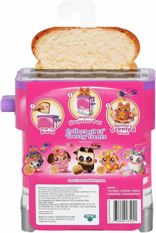 アウトレット品 おもちゃ Cookeez Makery Toasty Treatz 香り付きぬいぐるみ 飛び出すトースター型サプライズトイ 朝食テーマコレクション 五感刺激かわいいキャラクター収集遊び 子ども想像力育成 弾力性安全設計 簡単操作 楽しいギフト