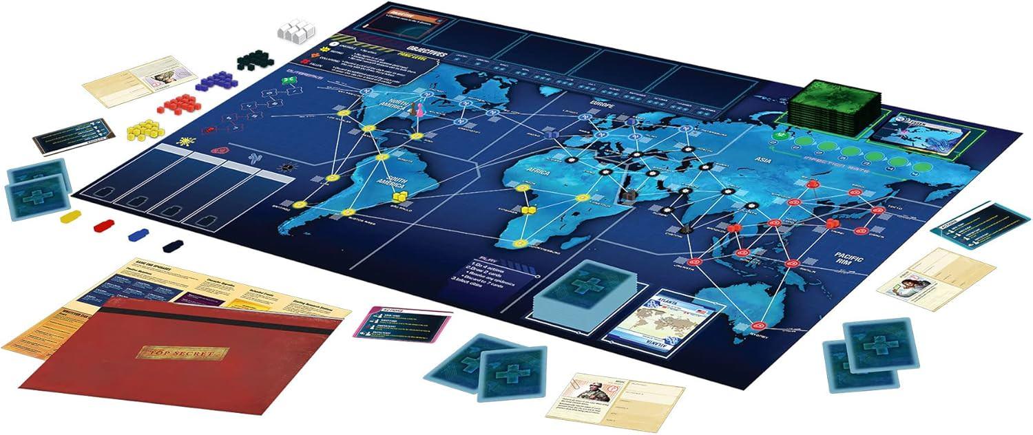ボードゲーム Pandemic Legacy Season 1 Red パンデミック 世界的な人気協力型キャンペーンゲーム ブランド 専門家チーム 疫病対策 世界各地移動研究ステーション建設治療開発 非常に高い没入感
