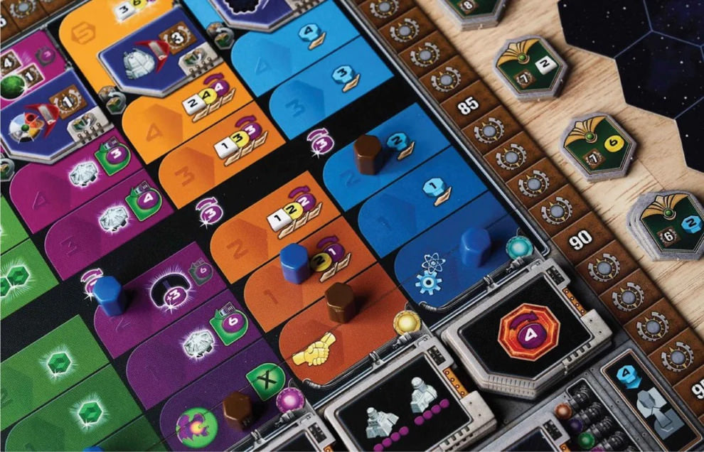 ボードゲーム GAIA PROJECT ガイアプロジェクト Feuerland Spiele 戦略ボードゲーム 銀河征服 宇宙開拓 14種族 テクノロジー研究 可変ゲームボード エリアコントロール ワーカープレイスメント 手札管理 ドイツ語版 長時間プレイ ドイツ語版 日本語説明書なし