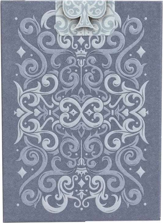 トランプカード Bicycle Cinder Premium Playing Cards Silver Smoke Foil 神秘的煙モチーフ美しいデザイン プレミアムデック シルバーフォイル装飾 エンボス加工 Air-Cushion Finish アメリカ製品質 カスタムデザイン絵札