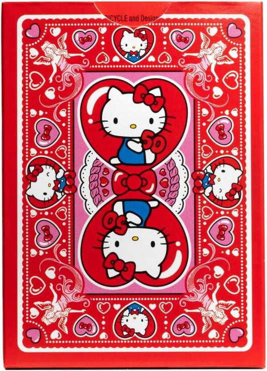トランプカード ハローキティ Hello Kitty Playing Cards Bicycle 50周年 Anniversary サンリオキャラクター ポーカーサイズ 56枚 記念品 コレクター プレミアムカードストック エアークッションフィニッシュ加工
