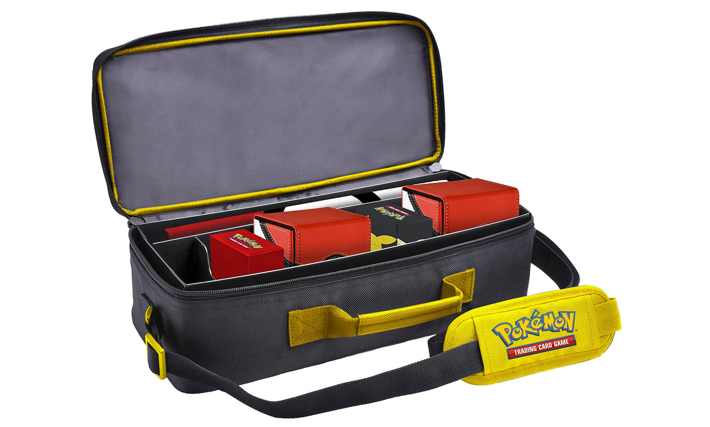 キャリングケース ポケモンカードゲーム Sac Valise de Luxe Pokemon Pikachu Ultra Pro デラックス 収納力5モジュール式インサート対応 耐久性高い生地 使用 肩負担軽減調節可能ショルダーストラップ付き 大会対戦向け便利アイテム