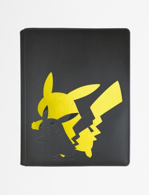 トレーディングカード バインダー ウルトラプロ エリートシリーズ ポケモン ピカチュウ 9ポケット ジッパー付きPRO 360枚収納 アシッドフリー 非PVC サイドローディング デボス加工 レザーレット パッド入り 保護