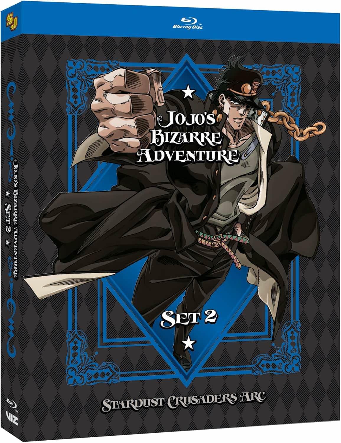 Blu-ray ジョジョの奇妙な冒険 スターダストクルセイダース Set 2 荒木飛呂彦 24エピソード収録 多彩なスタンドバトル 高画質映像 緻密アニメーション 迫力音響効果 世代超えた宿敵との壮大な戦い