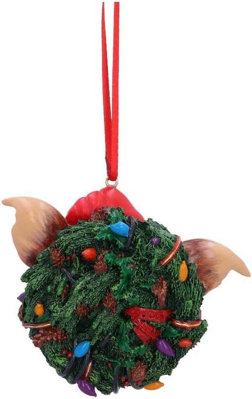 アウトレット品 クリスマスオーナメント グレムリン ギズモ リース ハンギングオーナメント Nemesis Now ワーナーブラザーズ公式ライセンス 高品質レジン製 手作業塗装 コンパクトサイズ 温かみのあるノスタルジックデザイン 映画の世界観再現