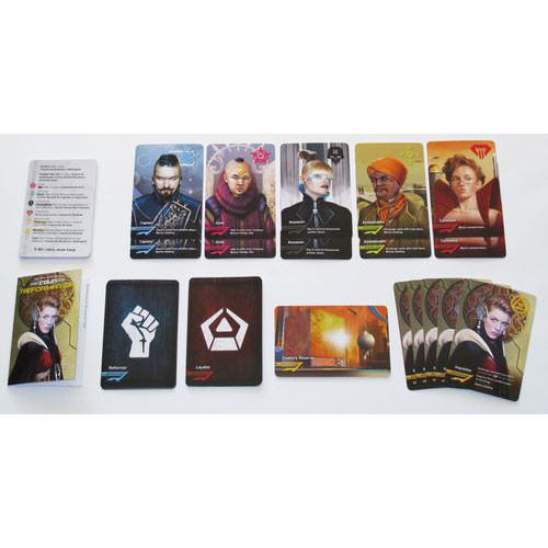 カードゲーム Coup Reformation 拡張版 Coup ブランド 新戦略 陣営システム 対象14歳以上 2-10人プレイ 15-30分 短時間 政治的陰謀 ブラフ 駆け引き 改宗メカニズム 大人数対応 最大10人 プレイ可能 戦略的駆け引き深化 英語版 日本語説明書なし