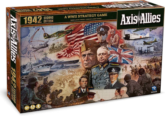 戦略ボードゲーム Axis Allies 1942 Second Edition 第二次世界大戦 2-5人用 戦略シミュレーション 歴史ゲーム 410個プラスチック製駒 40インチ大型ボード