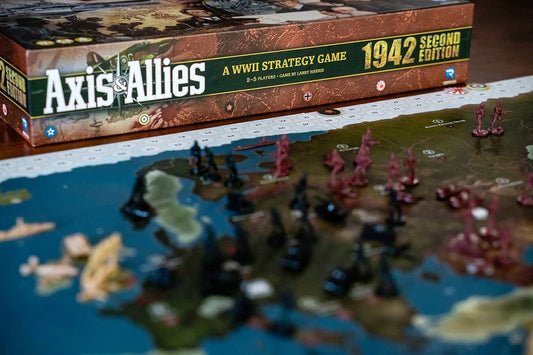 戦略ボードゲーム Axis Allies 1942 Second Edition 第二次世界大戦 2-5人用 戦略シミュレーション 歴史ゲーム 410個プラスチック製駒 40インチ大型ボード