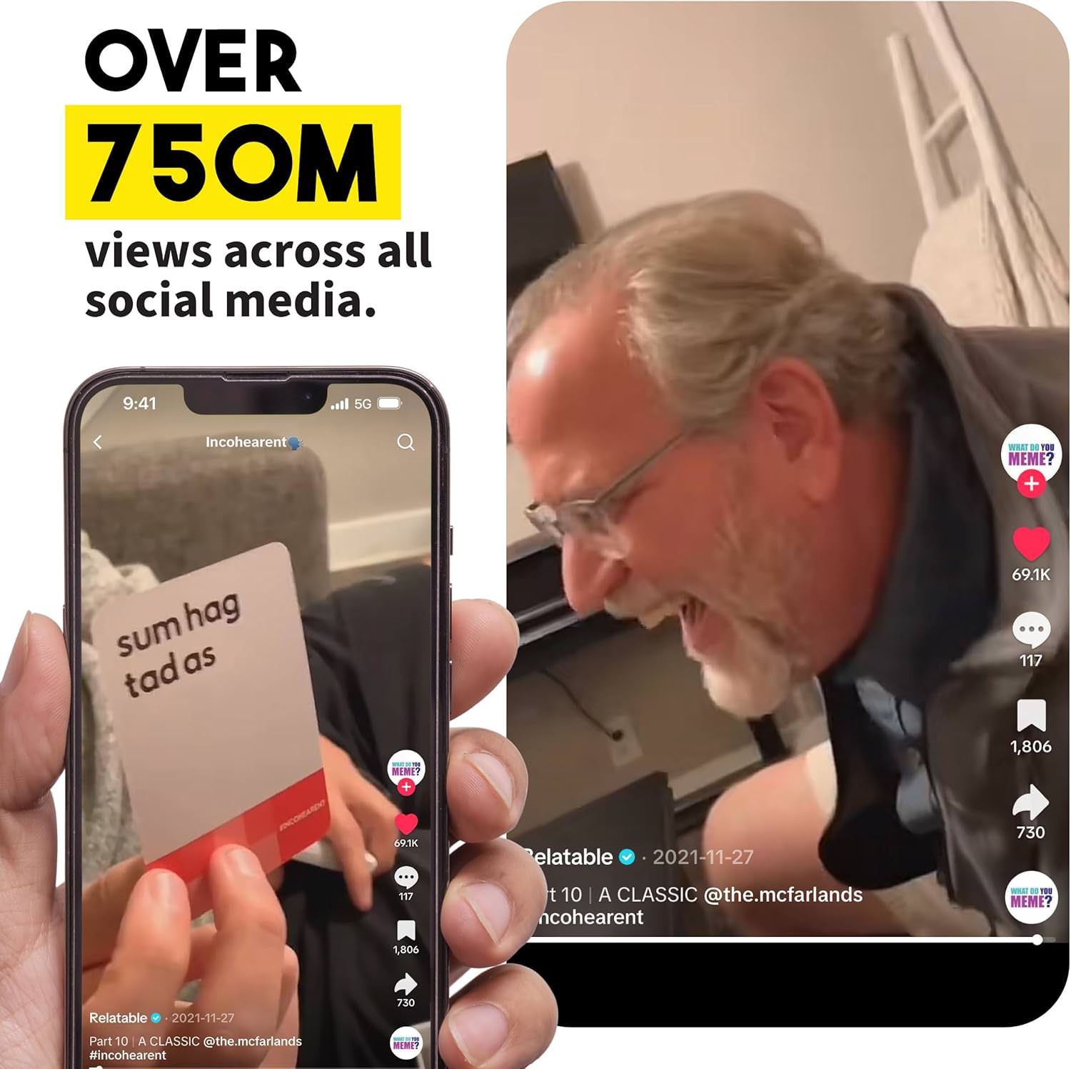 パーティーゲーム Incohearent インコヒアレント ブランド 話題の声に出して読むだけで大爆笑 意味不明な言葉組み合わせが別の言葉に変わる カード400枚以上 ヒント付き タイマー完備 2人から20人以上対応