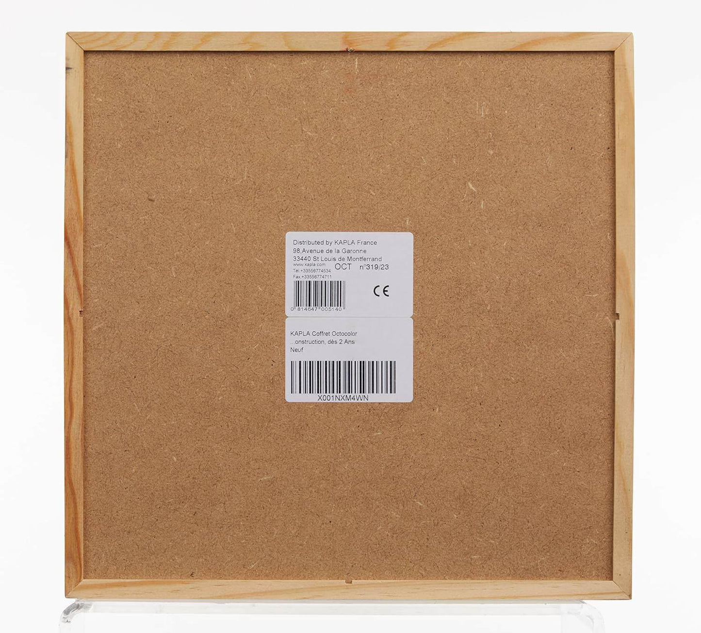 KAPLAブロック OCTOCOLOR 100ピースセット フランス生まれの木製ブロック ブランド KAPLA 鮮やかな8色セット 黄金比率の安定感 無接着剤 高品質パイン材 持続可能な素材 子どもから大人まで楽しめる 創造力を刺激する教育玩具