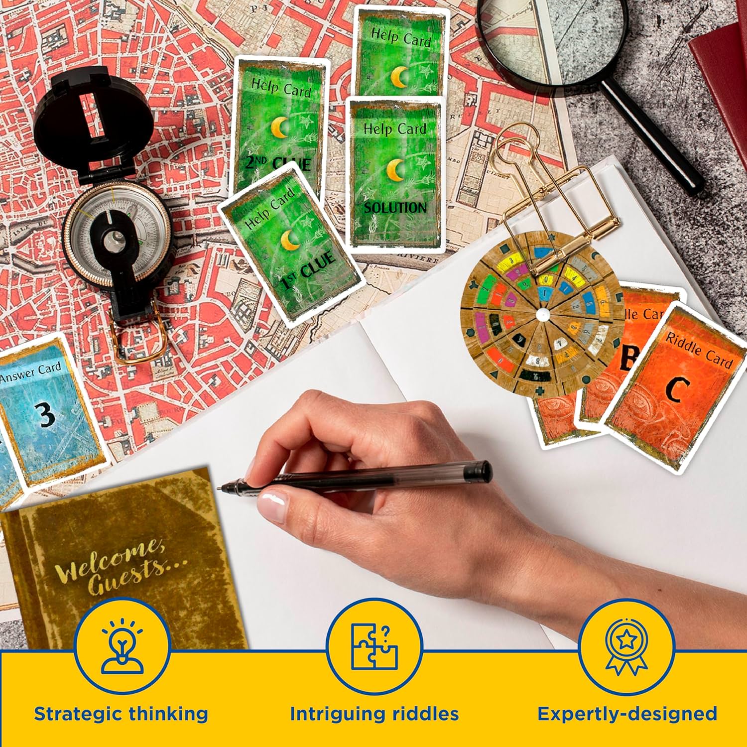 ボードゲーム Exit The Abandoned Cabin エグジット 廃墟の山小屋 Thames Kosmos ドイツ年間ゲーム大賞受賞 エスケープルーム体験 協力型謎解き ワンタイムプレイシステム 1-4名用 60-120分 12歳以上 脱出ゲーム 革新的