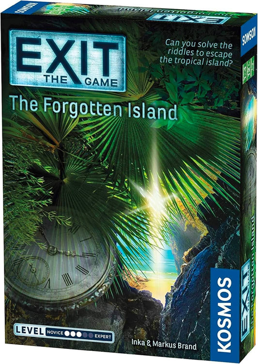 ボードゲーム EXIT The Forgotten Island 忘れられた島からの脱出 Thames Kosmos エスケープルーム 謎解き 協力型パズルゲーム 自宅本格 1-4人 12歳以上 一度きり 海洋テーマ デコーダーディスク