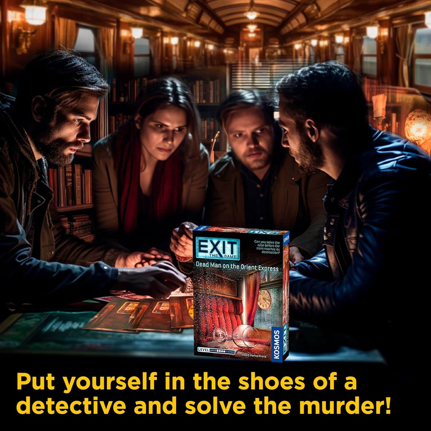 脱出ゲーム EXIT The Game Dead Man Orient Express オリエント急行の殺人 Thames Kosmos 協力型 パズルゲーム アガサ・クリスティ ミステリー 推理 探偵 1名から4名 60分から120分 12歳以上 難易度5段階中4 ドイツ製造