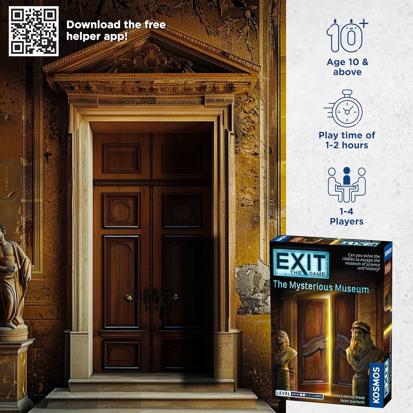脱出ゲーム EXIT The Mysterious Museum エグジット ザ ミステリアス ミュージアム Thames Kosmos 協力型 謎解き パズル アドベンチャー レオナルド ダ ヴィンチ タイムマシン フィレンツェ 自然史 博物館 デコーダー