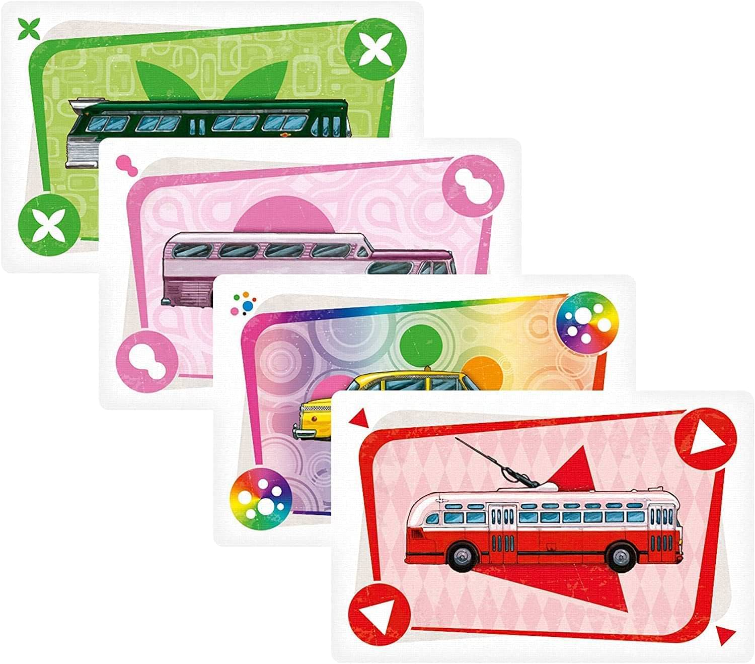 ボードゲーム チケット・トゥ・ライド ニューヨーク Days of Wonder エクスプレス版 マンハッタン タクシー バス 鉄道ゲーム 2人から4人 10分から15分 短時間 手軽 家族向け 8歳以上 観光地 都市交通 戦略 ボーナス 本格的