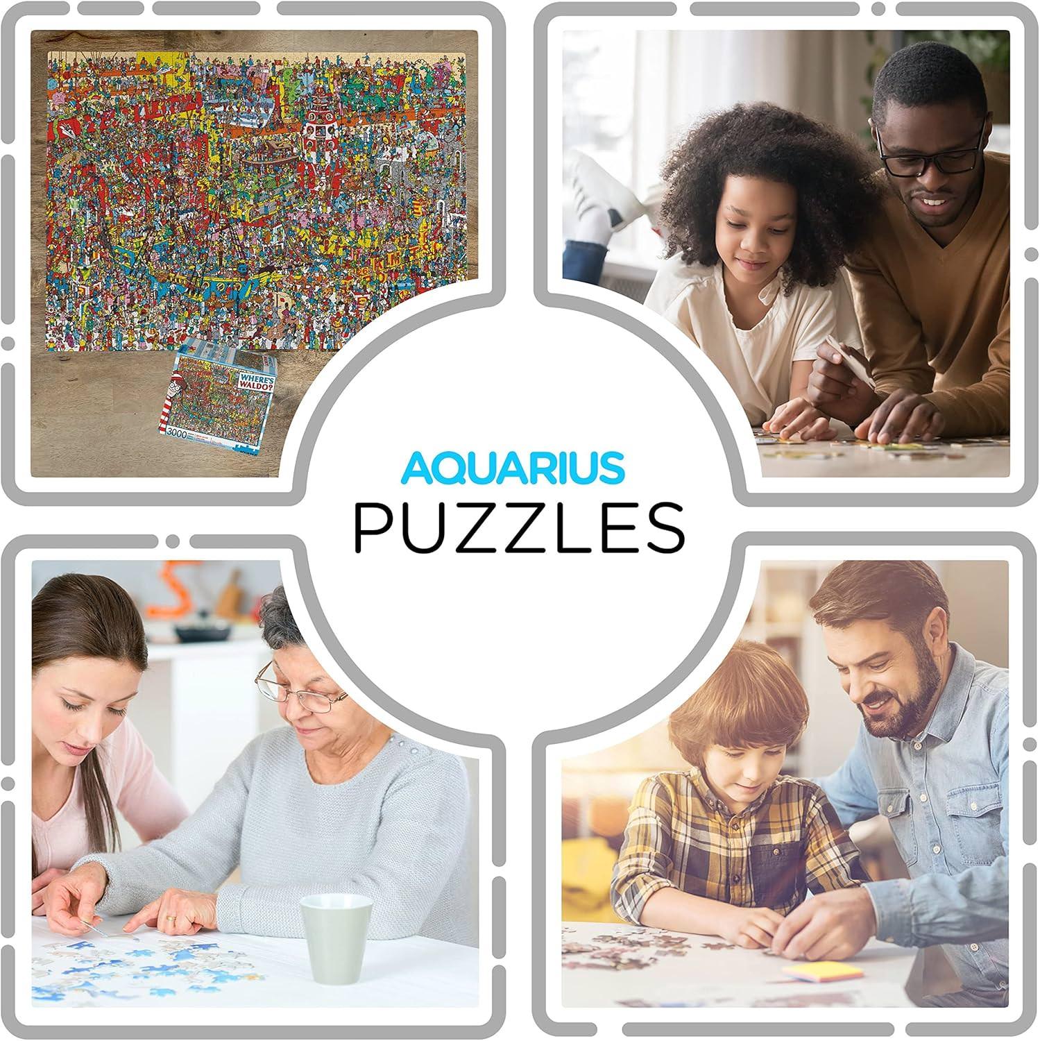 パズル ジグソーパズル Where's Waldo 3000 Piece Puzzle Aquarius 3000ピース こだわり高品質厚紙使用 耐久性抜群 光沢抑えた目に優しい紙質 精密カット技術 完璧フィット 清潔仕上げ ランダムカット 難易度適度 バイリンガル表記