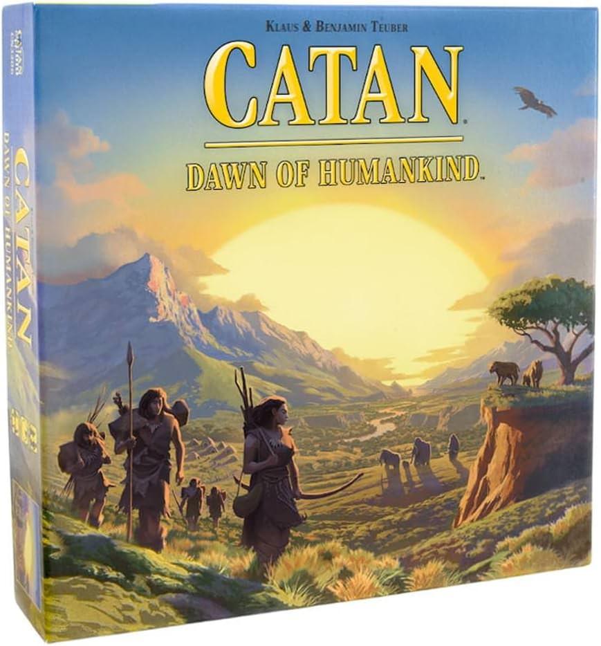 ボードゲーム CATAN Dawn of Humankind カタン 人気戦略ゲーム 新天地開拓資源管理文明発展リーダー体験独立型完全新作80枚リソースカード48個プレイヤーピース含む多彩なコンポーネント充実の内容12歳以上2-4人対応