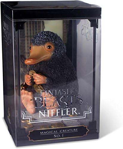 フィギュア ノーブルコレクション ファンタスティックビースト マジカルクリーチャー ニフラー 公式認可 ワーナーブラザース ハンドペイント 精巧再現 黒毛皮 長い鼻 光るもの好き 多角鑑賞可能 プラスチック素材