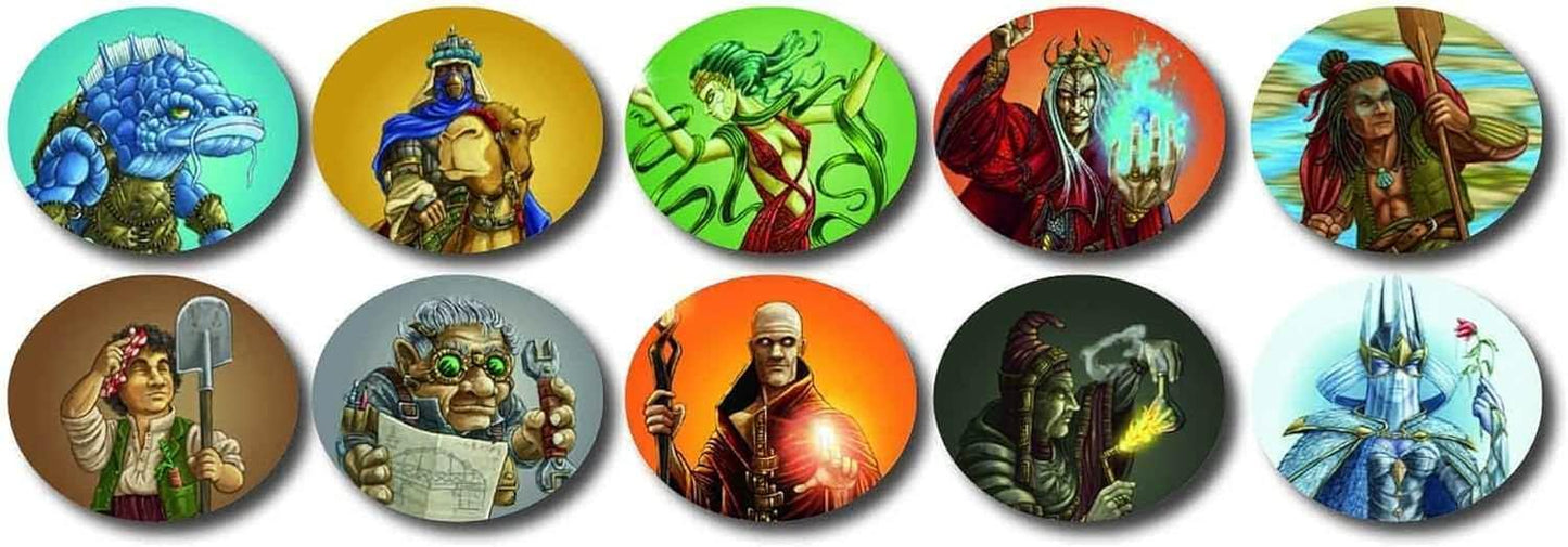 ボードゲーム Terra Mystica Fire Ice 拡張セット テラミスティカ 氷 火山 新地形 6種族 アイスメイデン イエティ アコライツ ドラゴンマスター 戦略性 カルト進行 建造物 パワー