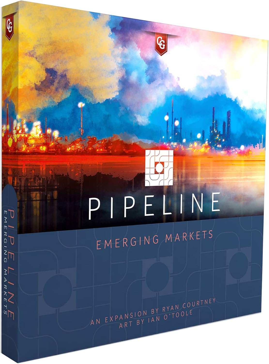 ボードゲーム パイプライン エマージング マーケッツ Pipeline Emerging Markets 拡張セット Capstone Games 石油精製戦略 新興市場技術 バルブ ソロプレイ対応 1人2人用 12歳以上 30分120分 英語