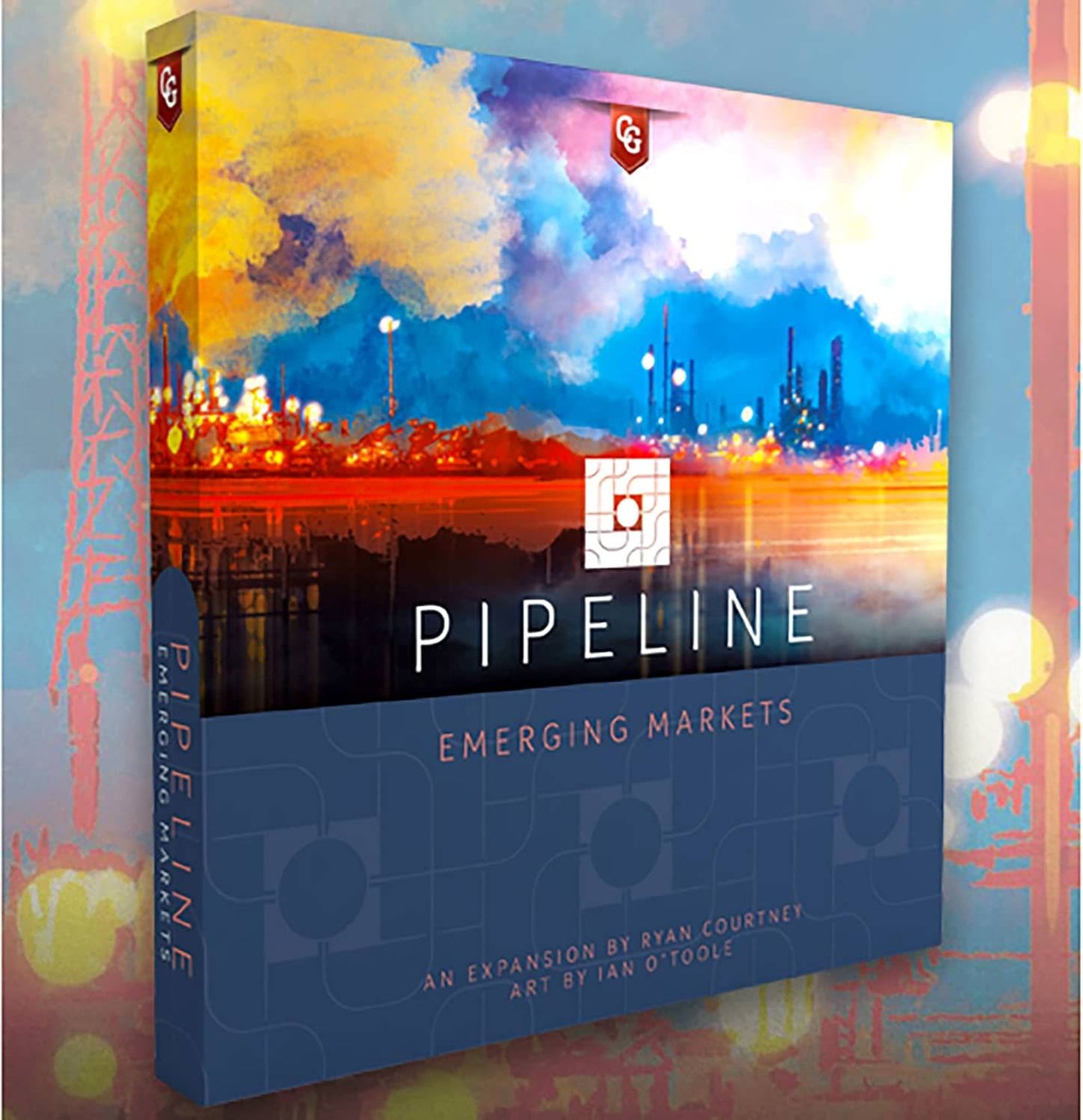 ボードゲーム パイプライン エマージング マーケッツ Pipeline Emerging Markets 拡張セット Capstone Games 石油精製戦略 新興市場技術 バルブ ソロプレイ対応 1人2人用 12歳以上 30分120分 英語