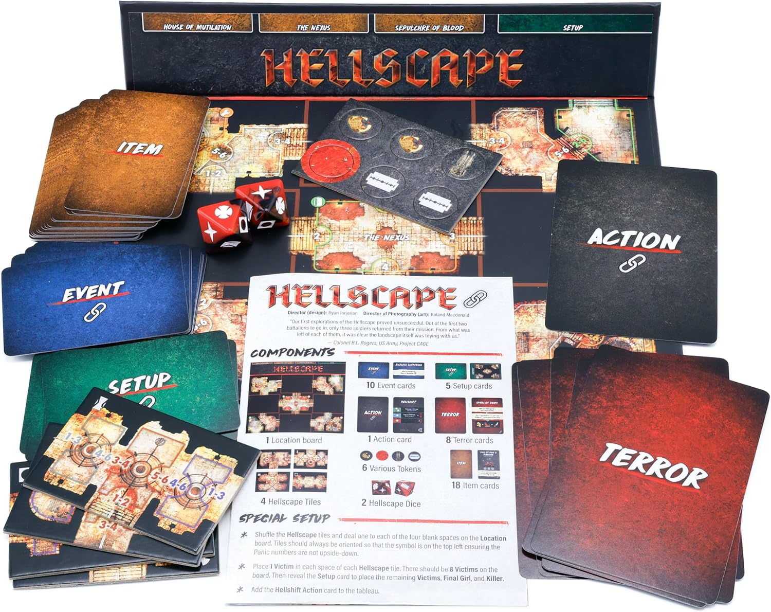 ボードゲーム ファイナルガール ヘル トゥ ペイ Final Girl Hell to Pay Van Ryder Games ソロプレイ専用 ホラー映画 殺人鬼 悪魔 拡張セット フィーチャーフィルム 悪の巣窟 リバーボートカジノ ミニチュア