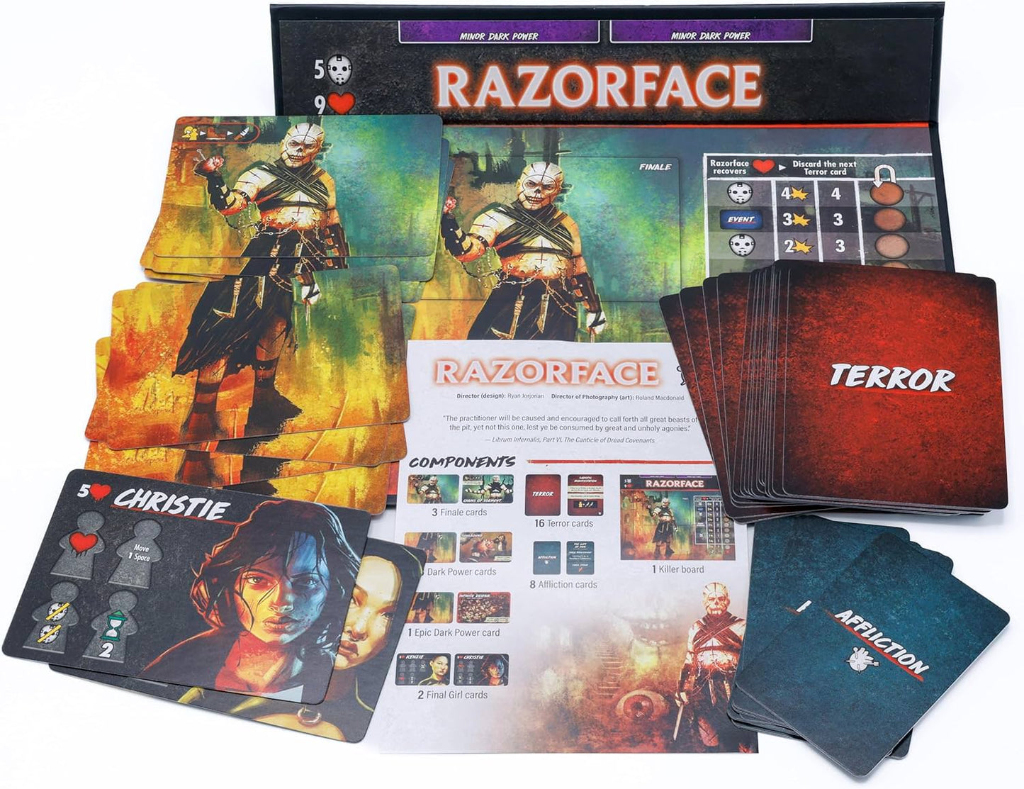 ボードゲーム ファイナルガール ヘル トゥ ペイ Final Girl Hell to Pay Van Ryder Games ソロプレイ専用 ホラー映画 殺人鬼 悪魔 拡張セット フィーチャーフィルム 悪の巣窟 リバーボートカジノ ミニチュア