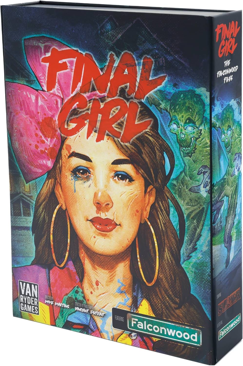 ボードゲーム ファイナルガール ファルコンウッド ファイルズ Van Ryder Games ソロプレイ専用 サバイバルホラー 拡張セット コアボックス 別売り 異次元 怪物 阻止 救出 パラレルワールド 1人用 14歳以上 英語