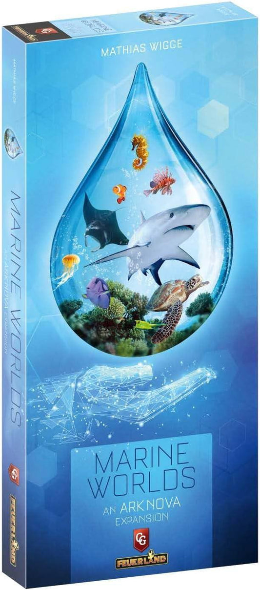 動物園経営ボードゲーム拡張版 Ark Nova 海洋生物 水族館建設 新大学システム アクションカード多様化 リーフドウェラー ウェイブ効果 海の動物カテゴリー 英語版 日本語説明書なし