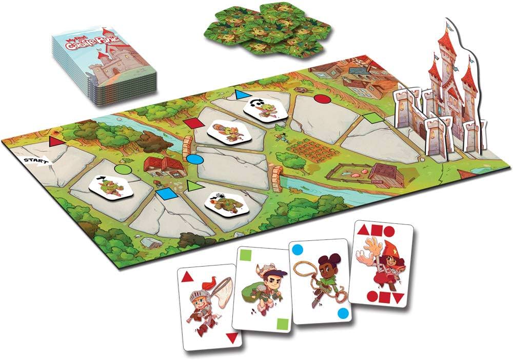 ボードゲーム My First Castle Panic マイ・ファースト・キャッスル・パニック Fireside Games 協力型 4歳以上 1-4人 20分 家族 お城守る冒険 モンスター捕獲 英語版 日本語説明書なし