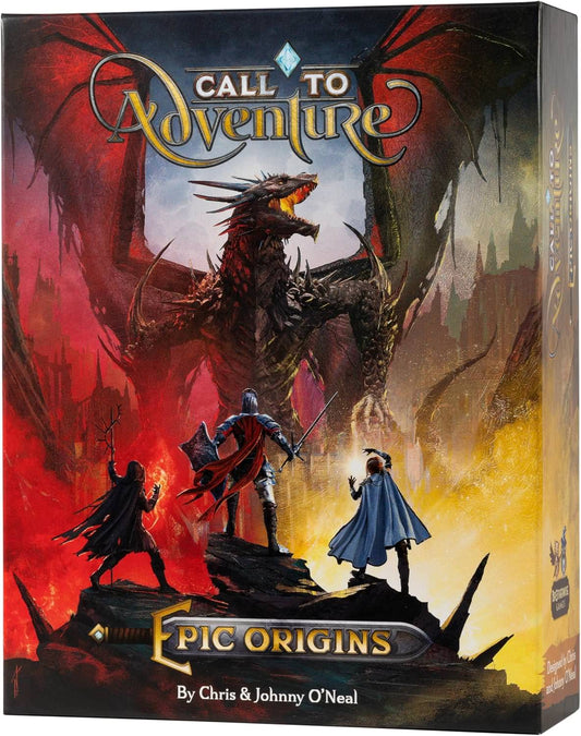 英雄創造カードゲーム コール・トゥ・アドベンチャー:エピック・オリジンズ Brotherwise Games ファンタジー 1人から4人 13歳以上 30分から60分 ルーン試練 キャラクター作成 タブロービルディング 英雄譚 物語