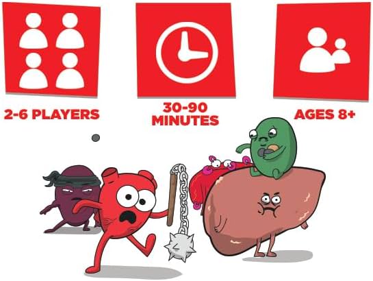 カードゲーム OrganATTACK オルガンアタック The Awkward Yeti オークワード イエティ 人体 臓器 医学 教育 エンターテイメント 132枚 24枚臓器カード 病気 免疫 ワクチン 2-6人 家族向け 学習 戦略 攻撃 防御