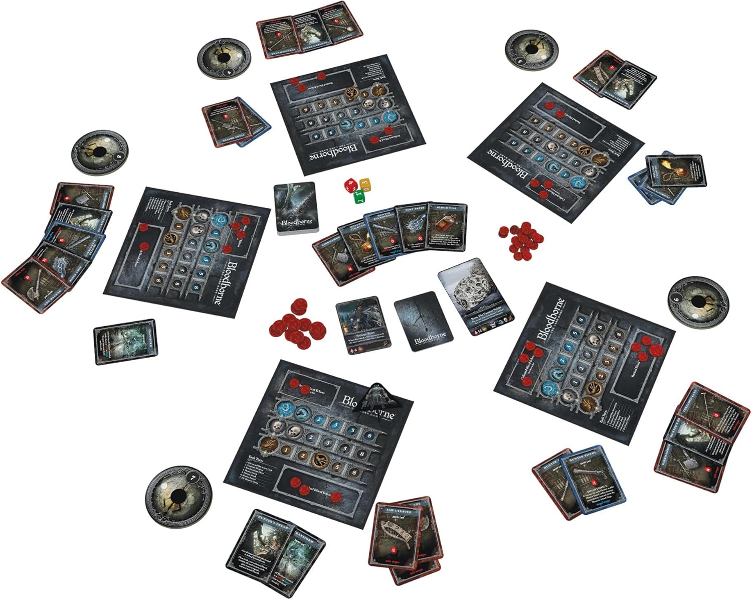ボードゲーム Bloodborne The Card Game CMON エリック・M・ラング 戦略 リスク管理 集団思考 協力 ヤーナム 聖杯ダンジョン ハンター モンスター ブラッドエコー ダイスロール ハンドマネージメント プレス・ユア・ラック