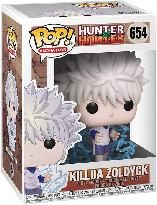 アニメフィギュア HUNTER×HUNTER キルア=ゾルディック Funko Pop! Animation Killua Zoldyck 暗殺者 ゾルディック家 三男 天才少年 銀髪 念能力 電光石火 デフォルメデザイン コレクター 立体化 逸品 富樫義博