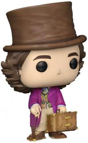 フィギュア Pop! Movies Wonka Willy Wonka 1476 Funko 映画 チョコレート 魔術師 デフォルメ スタイル ビニール 高さ約10cm 創造性 夢想家 若き日の ウィリーウォンカ 衣装 表情 細部 丁寧 表現 透明窓付き 並行輸入品