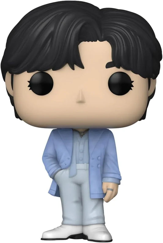 フィギュア Funko POP! BTS V #372 Proof ビニールフィギュア BTS キム テヒョン V メンバー アルバム Proof 活動姿 丸み 大きな頭 小さな体 プロポーション 特徴的 ヘアスタイル ファッション センス 台座付き 自立 ディスプレイ 箱 並行輸入品
