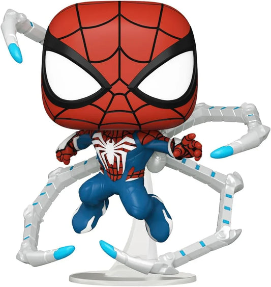 フィギュア Funko POP Marvel Gamerverse スパイダーマン2 ピーター・パーカー アドバンスド・スーツ2.0 PlayStation 5 ゲーム 2023 年発売 人気 アクション 大ヒット インソムニアック ゲームズ コレクション アイテム ボブルヘッド 並行輸入品