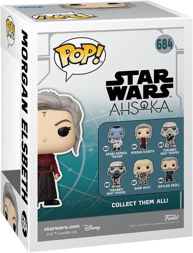 フィギュア スター・ウォーズ アソーカ モーガン・エルズベス Funko POP ナイトシスターズ 古代の魔術力 冷静な存在感 安定ディスプレイ 限定公式ライセンス アイテム コレクション 立体再現 新共和国時代 銀河系の敵役 ドラマ登場 並行輸入品