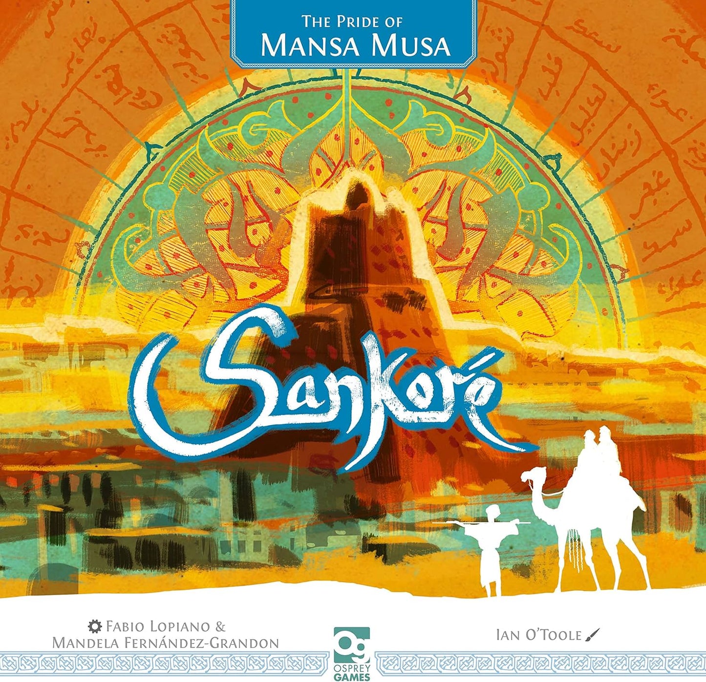 ボードゲーム サンコア:マンサ・ムサの誇り Sankore: The Pride of Mansa Musa Osprey Games 戦略ユーロゲーム 14世紀西アフリカマリ帝国 1-4人用 150分 14歳以上 トンブクトゥサンコレ大学 学者学問神学法律数学天文学