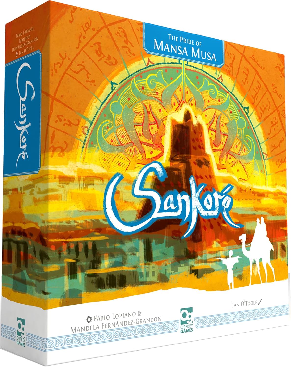 ボードゲーム サンコア:マンサ・ムサの誇り Sankore: The Pride of Mansa Musa Osprey Games 戦略ユーロゲーム 14世紀西アフリカマリ帝国 1-4人用 150分 14歳以上 トンブクトゥサンコレ大学 学者学問神学法律数学天文学