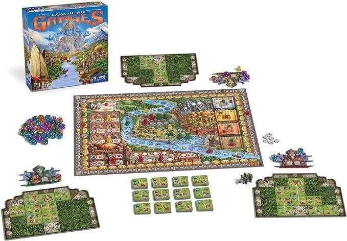 アウトレット品 ボードゲーム Rajas of the Ganges ガンジスの王族たち インカ ブランド マルクス ブランド 戦略的ワーカープレイスメントゲーム 豪華コンポーネントとダイスシステムによるインド16世紀 ムガル帝国の歴史文化表現