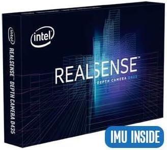 3Dセンシング Intel RealSense Depth Camera D435i 高精度 深度センサー RGBセンサー 赤外線プロジェクター 最大10m範囲 2m深度精度2パーセント未満 6自由度慣性測定機能 IMU搭載 USB Type-C接続 1280×720最大90fps 深度映像