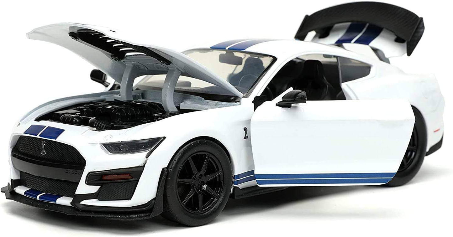ダイキャストモデル 1/24スケール フォード マスタング シェルビーGT500 JADAトイズ 卓越したディテール 精密鋳造 技術 再現 力強いボディライン 象徴的 コブラエンブレム レーシングドライバー キャロル シェルビー 傑作 パフォーマンス