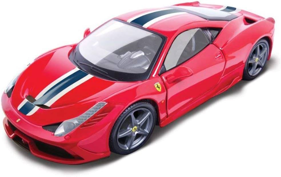 ミニカー Bburago ブラーゴ フェラーリ 458 スペチアーレ 1/18 スケール イタリア 高性能モデル 実車再現 流麗ボディライン 特徴的フロントグリル 大型リアディフューザー 細部まで精巧 コレクター向け 贈り物に最適 デスクアクセント スーパーカー愛好家必見