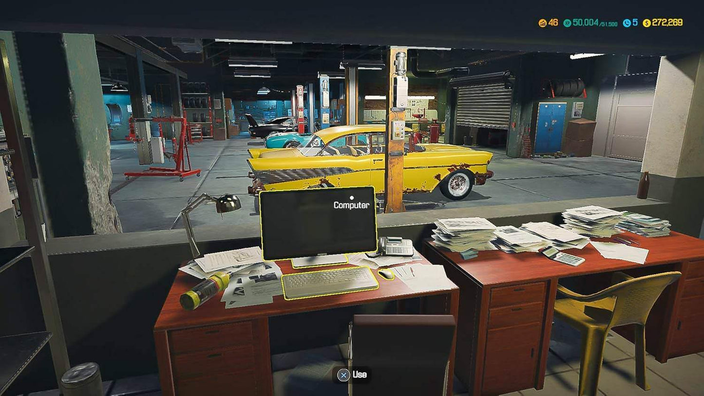 ゲーム Car Mechanic Simulator PS4版 Red Dot Games PlayWay 本格的な自動車整備シミュレーション リアリズム追求の48種車両1000超パーツで修理整備工場オーナー成長拡張ツール充実車購入修理販売可能