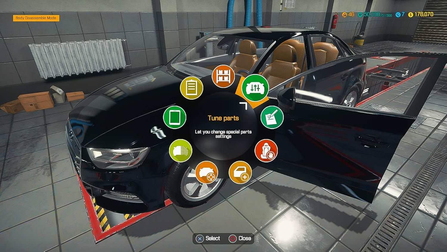 ゲーム Car Mechanic Simulator PS4版 Red Dot Games PlayWay 本格的な自動車整備シミュレーション リアリズム追求の48種車両1000超パーツで修理整備工場オーナー成長拡張ツール充実車購入修理販売可能