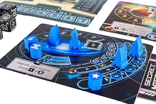 ボードゲーム Tiny Epic Galaxies タイニーエピックギャラクシーズ コンパクト 宇宙戦略 1-5人 プレイ時間30分-1時間 ダイスロール プログラミング 資源管理 宇宙艦隊拡大 銀河帝国拡大 惑星植民地化 インタラクション