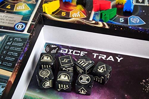 ボードゲーム Tiny Epic Galaxies タイニーエピックギャラクシーズ コンパクト 宇宙戦略 1-5人 プレイ時間30分-1時間 ダイスロール プログラミング 資源管理 宇宙艦隊拡大 銀河帝国拡大 惑星植民地化 インタラクション