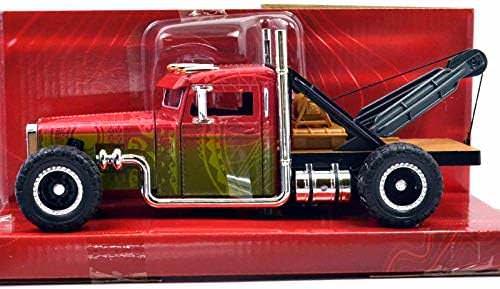 モデルカー カスタムピーターピルトトラック ワイルドスピード PACCAR 映画再現 1/24スケール 大型クロームグリル 巨大エアクリーナー カスタムペイント ドミニクシャーシ デッキ搭載 CAT 3406Eディーゼルエンジン 1800馬力 モンスターマシン