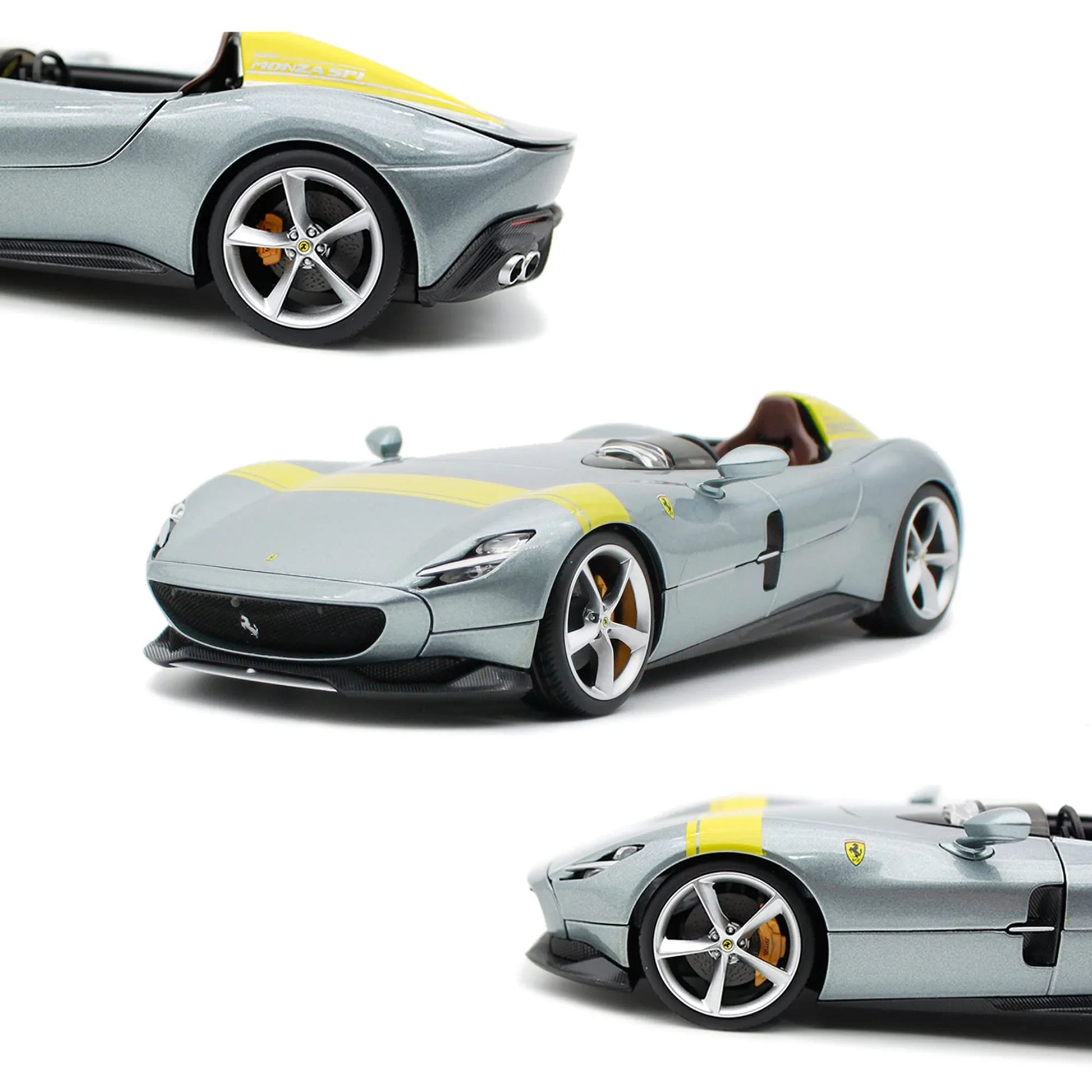 アウトレット品 ミニカー モンツァSP1 フェラーリ ブラーゴ 1 18スケールモデル 810馬力 6.5リッターV12エンジン搭載 圧倒的加速性能 デジタル計器一体型コックピット カーボンファイバーボディ ウインドスクリーンなし 空力デザイン